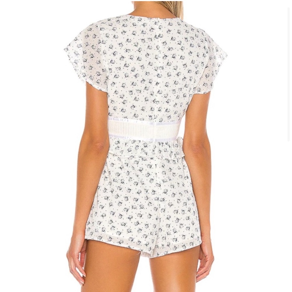 Privacy Please Ali Romper in Navy & White